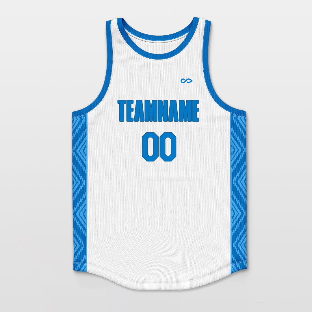 Ice Crystals - Custom Basketball Jersey Vest Sleeveless Design