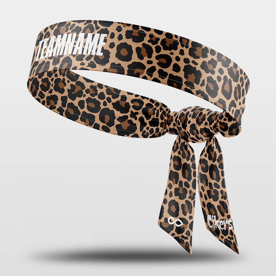 Animal Print- Custom Sports Headband Sweat-Wicking Tie