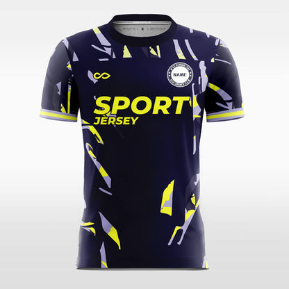 Custom Dark Blue Asterism Sport Soccer Tops Jersey