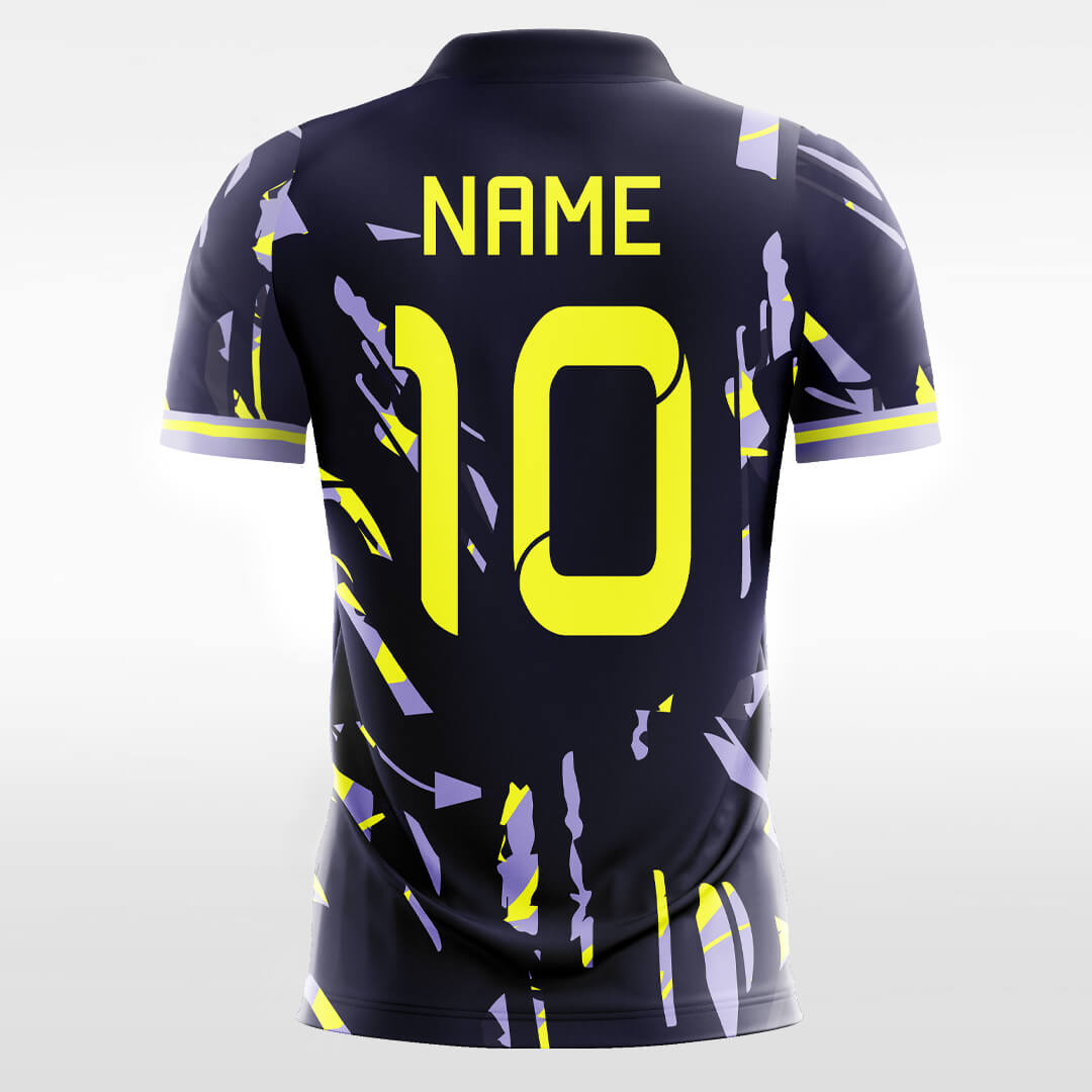 Custom Dark Blue Asterism Sport Soccer Tops Jersey