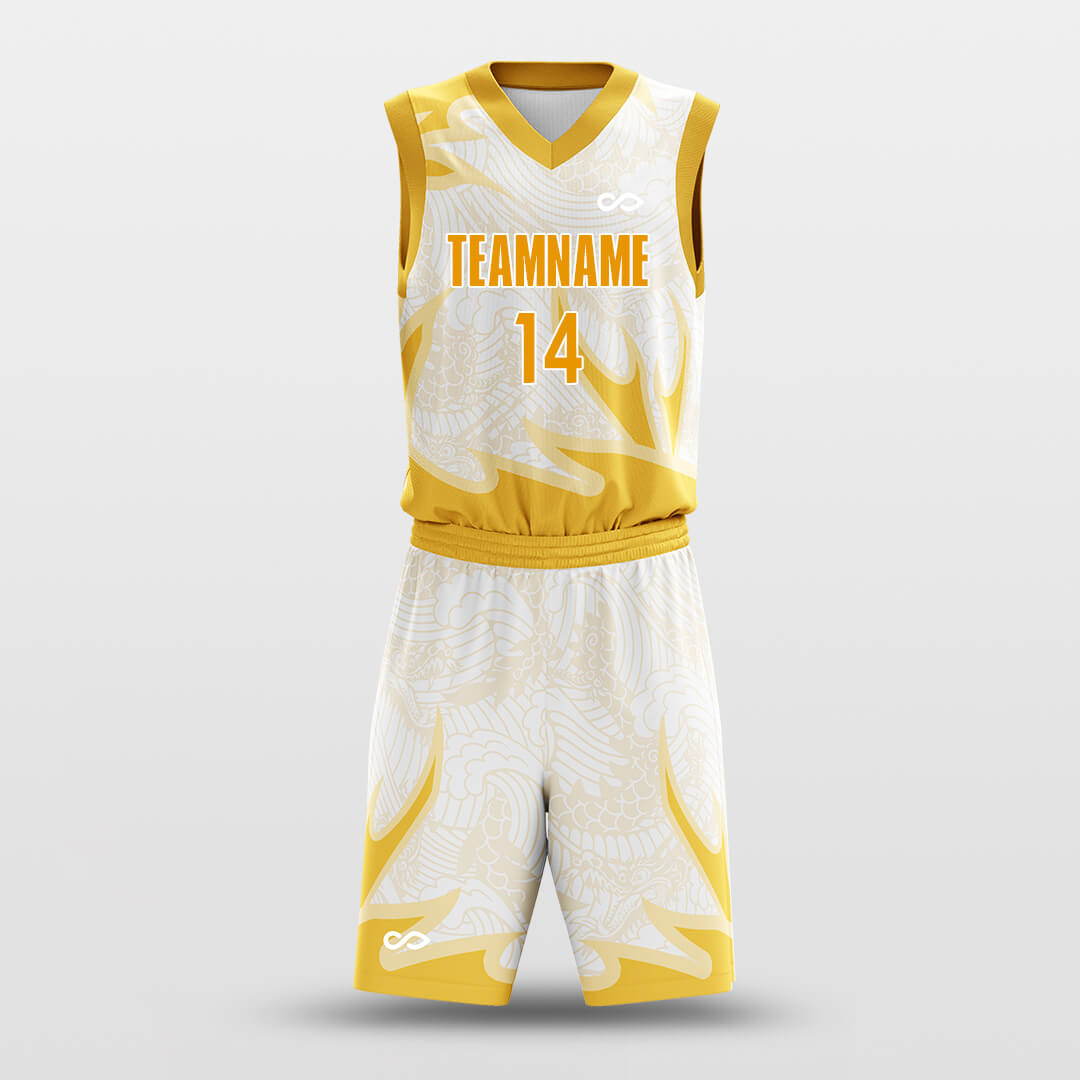 Custom Auspicious Sign Dragon Uniform Basketball Jersey Set