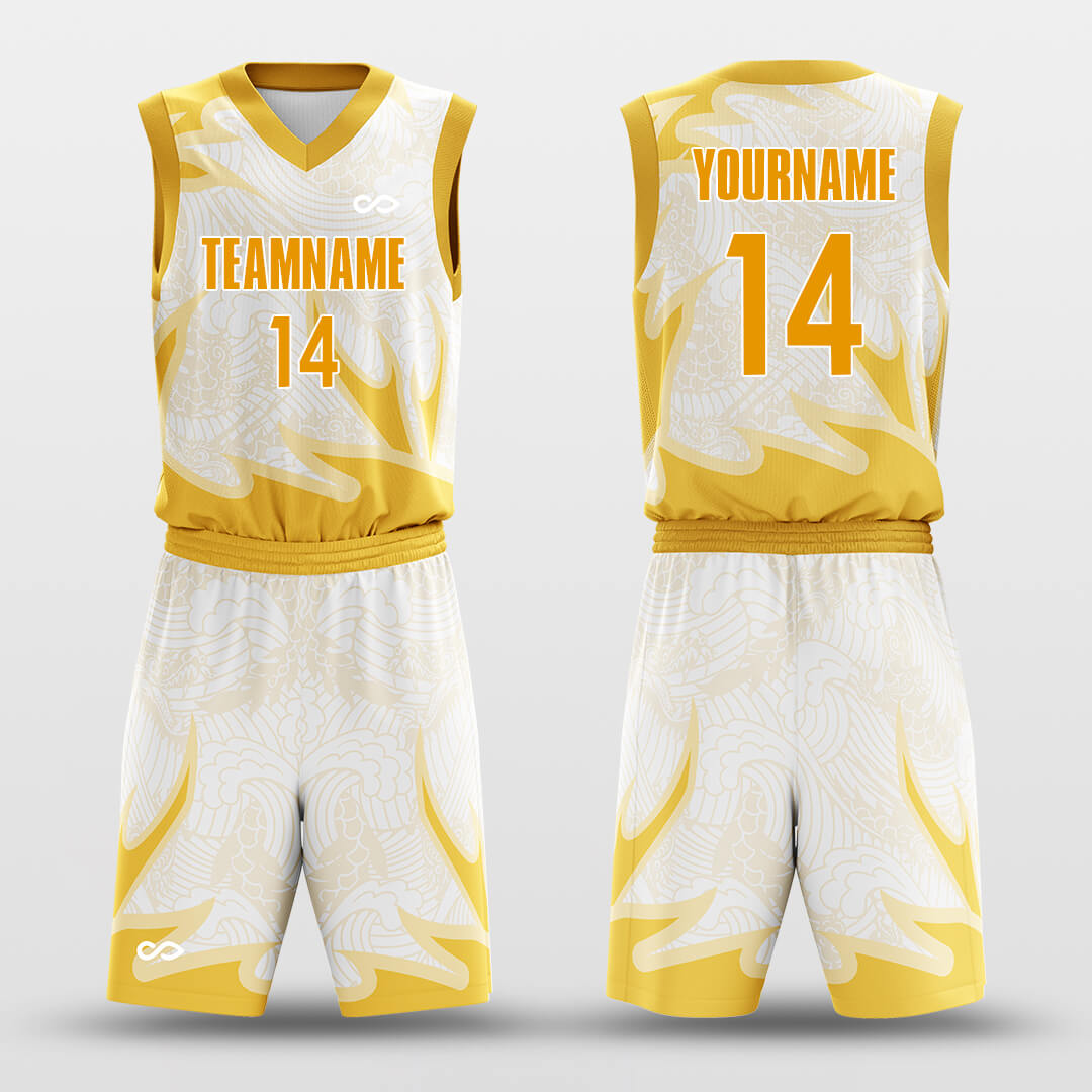 Custom Auspicious Sign Dragon Uniform Basketball Jersey Set