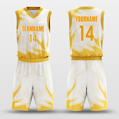 Custom Auspicious Sign Dragon Uniform Basketball Jersey Set