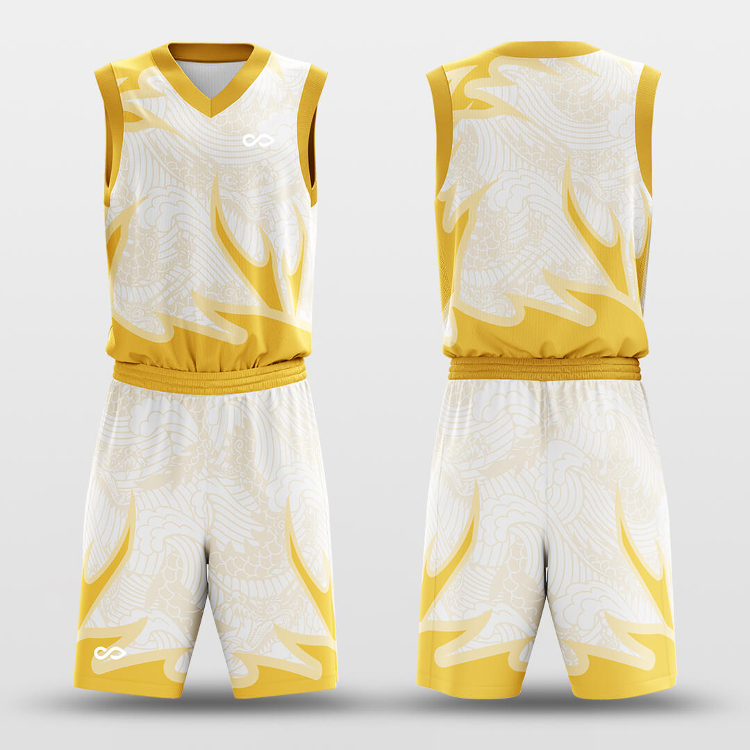 Custom Auspicious Sign Dragon Uniform Basketball Jersey Set