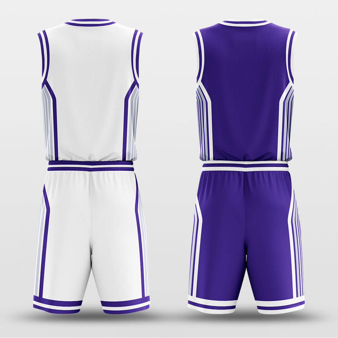 Custom Reversible Ayanami Basketball Jersey Double Side Set