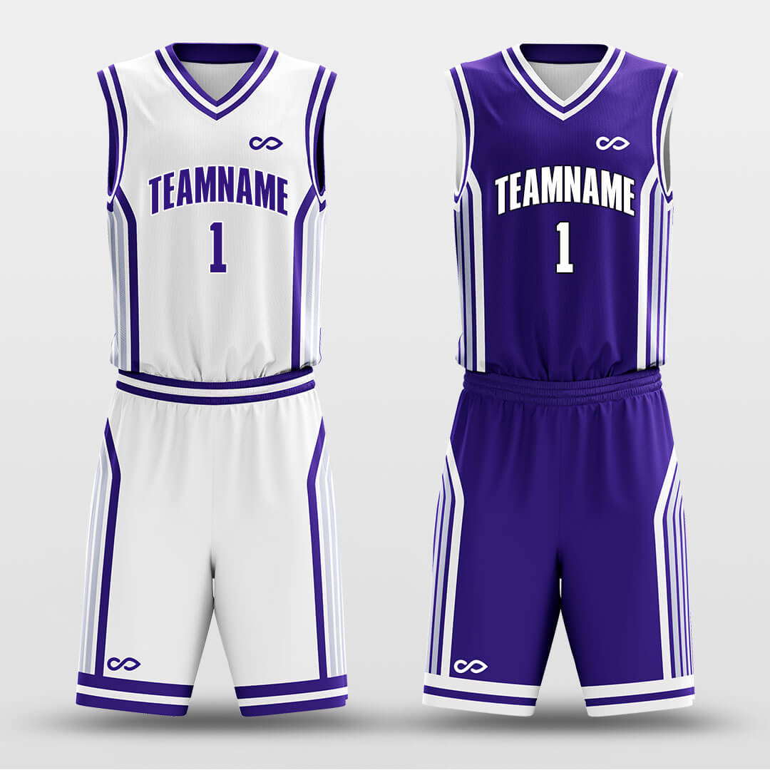 Custom Reversible Ayanami Basketball Jersey Double Side Set