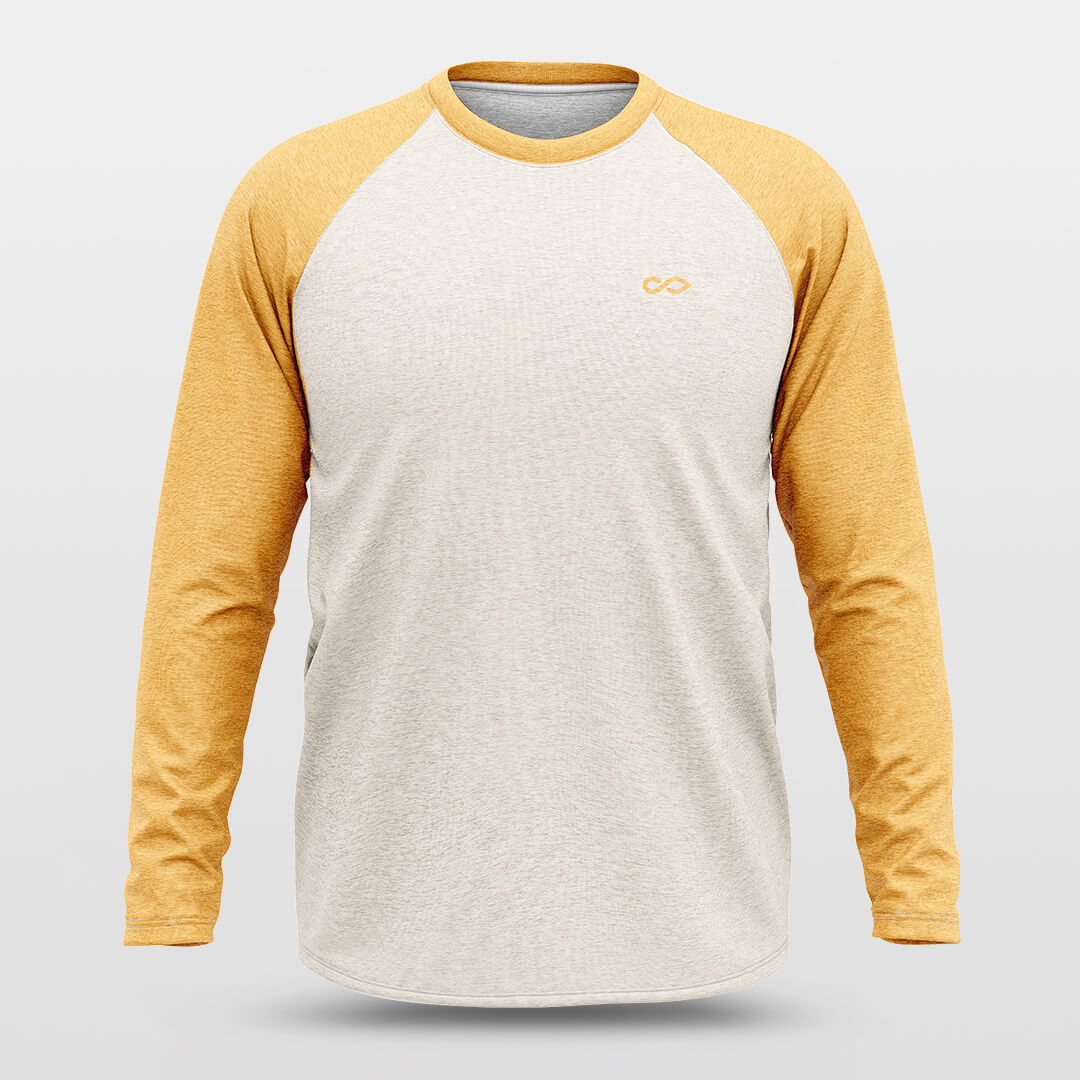 Custom Basic Yellow Classic Style Crew Neck T-Shirts Full Sublimated