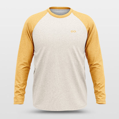 Custom Basic Yellow Classic Style Crew Neck T-Shirts Full Sublimated