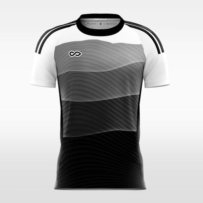 Custom Rivers Color Block Quarter Sublimation Soccer Tops Jersey