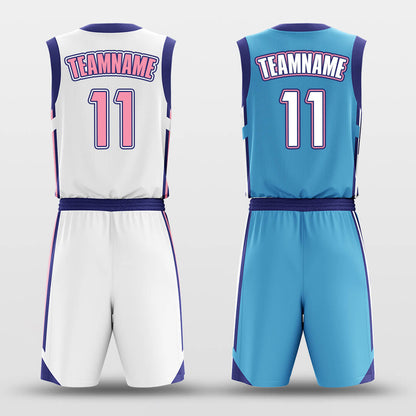 Bubble Gum - Custom Reversible Basketball Jersey Set Sublimated