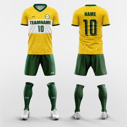 Champagne- Custom Youth Soccer Jerseys with Shorts Sublimated Kit