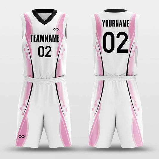 Cherry Blossom Pink- Custom Sublimated Basketball Jersey Set