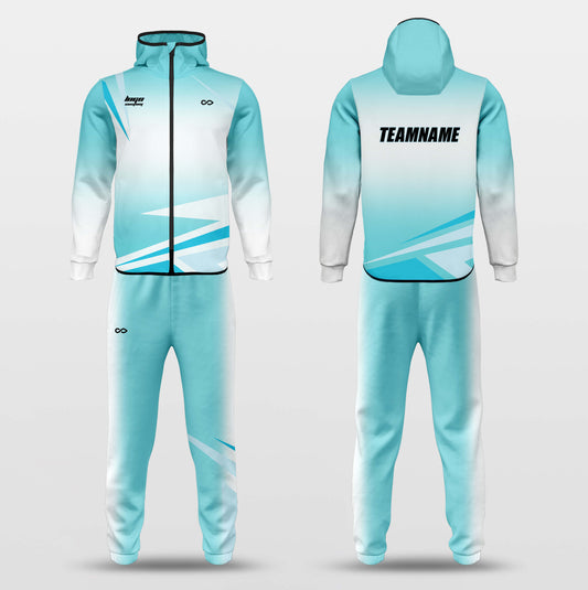 Custom Chipped Borneol Sweat Suit 2 Piece Outfit Casual Sports Tracksuits Set