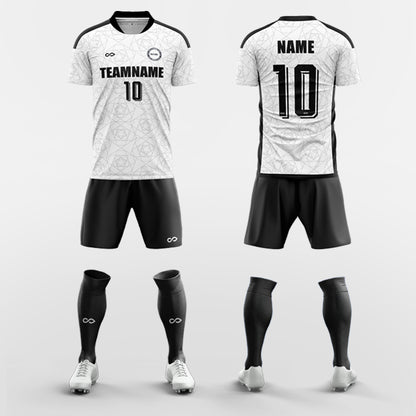 Custom Almond Soccer Jerseys Set Sublimated Design Kit