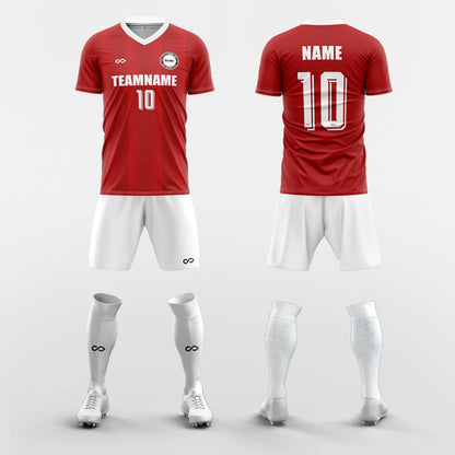 Custom Ambition Soccer Jerseys Set Sublimated Design Kit