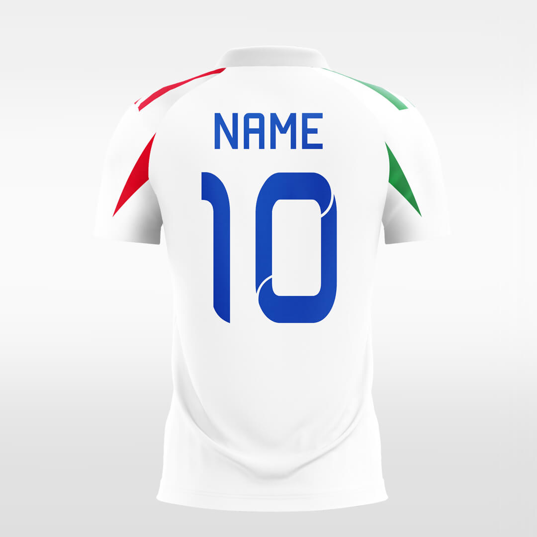 Custom Italy Geometric Pattern Sublimation Soccer Tops Jersey