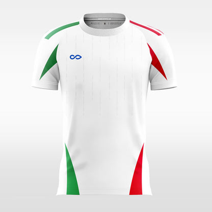 Custom Italy Geometric Pattern Sublimation Soccer Tops Jersey