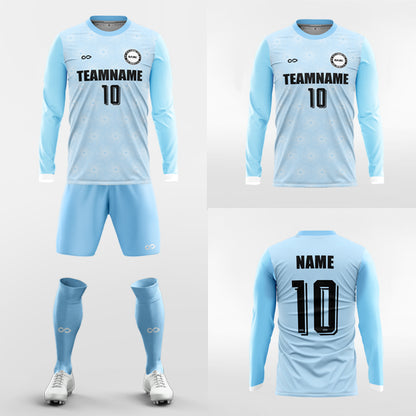 Custom Liqueur Soccer Uniforms Long Sleeve Sublimated Kit