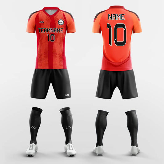 Custom Modish Soccer Jerseys Set Sublimated Design Kit