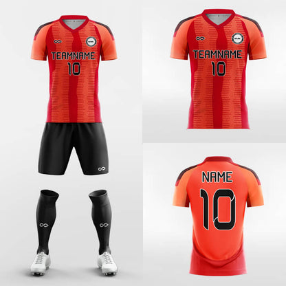 Custom Modish Soccer Jerseys Set Sublimated Design Kit