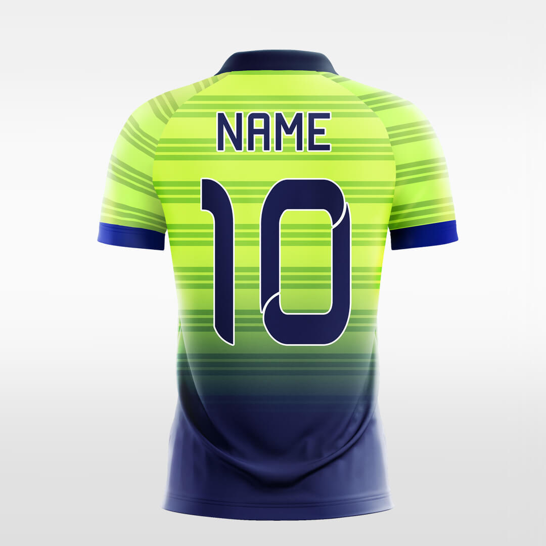 Custom Ombre Horizontal Stripe Sublimation Sport Soccer Tops Jersey