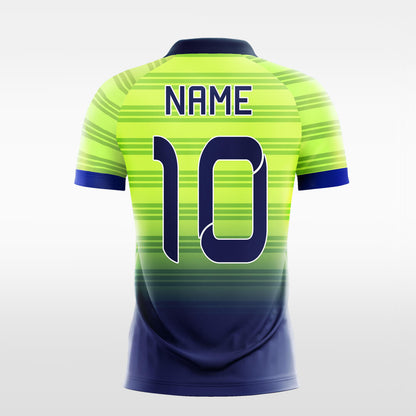 Custom Ombre Horizontal Stripe Sublimation Sport Soccer Tops Jersey