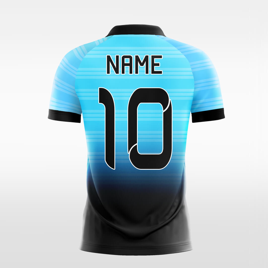 Custom Ombre Horizontal Stripe Sublimation Sport Soccer Tops Jersey