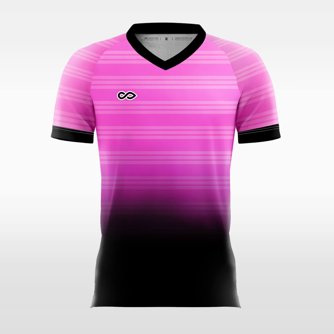 Custom Ombre Horizontal Stripe Sublimation Sport Soccer Tops Jersey