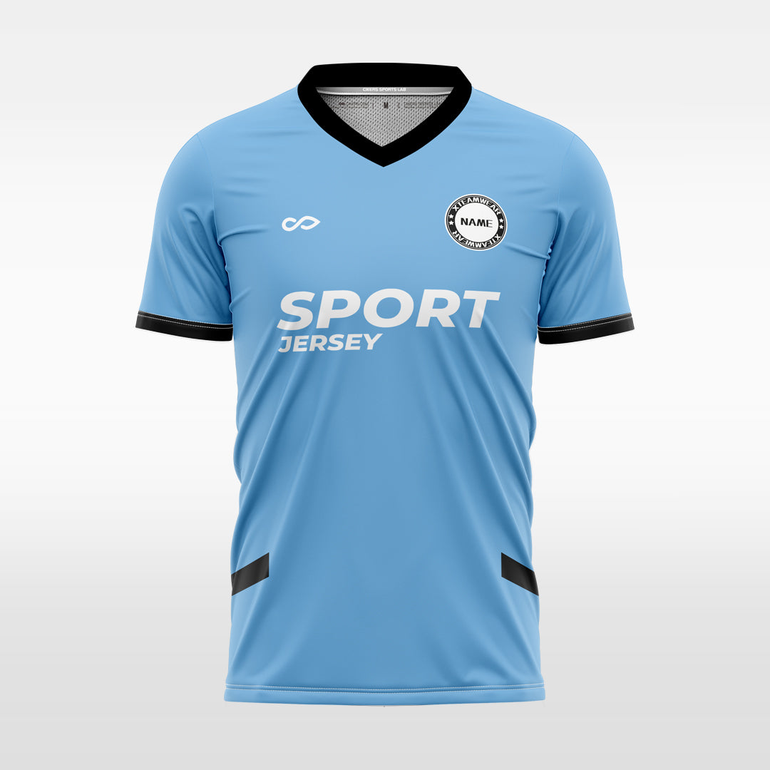 Custom Pacify Blue Sublimation Soccer Tops Jersey