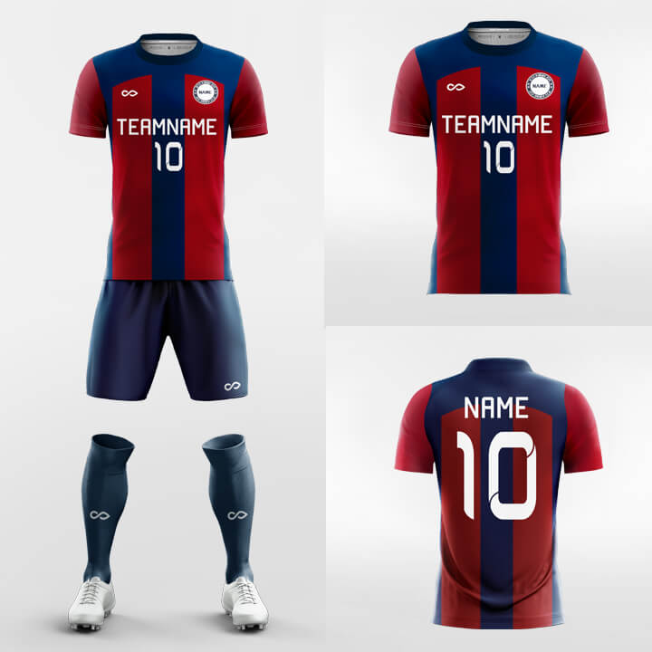 Custom Readily Soccer Jerseys Set Sublimated Design Kit