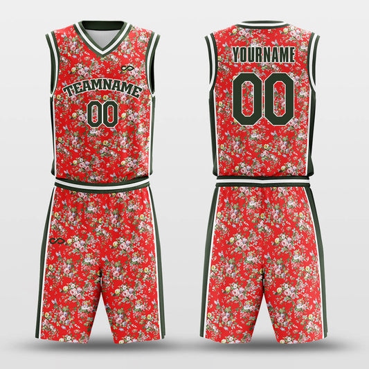 DongBei Flower - Custom Sublimated Basketball Jersey Set