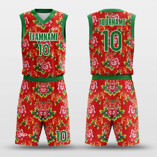 DongBei Flower2 - Custom Sublimated Basketball Jersey Set