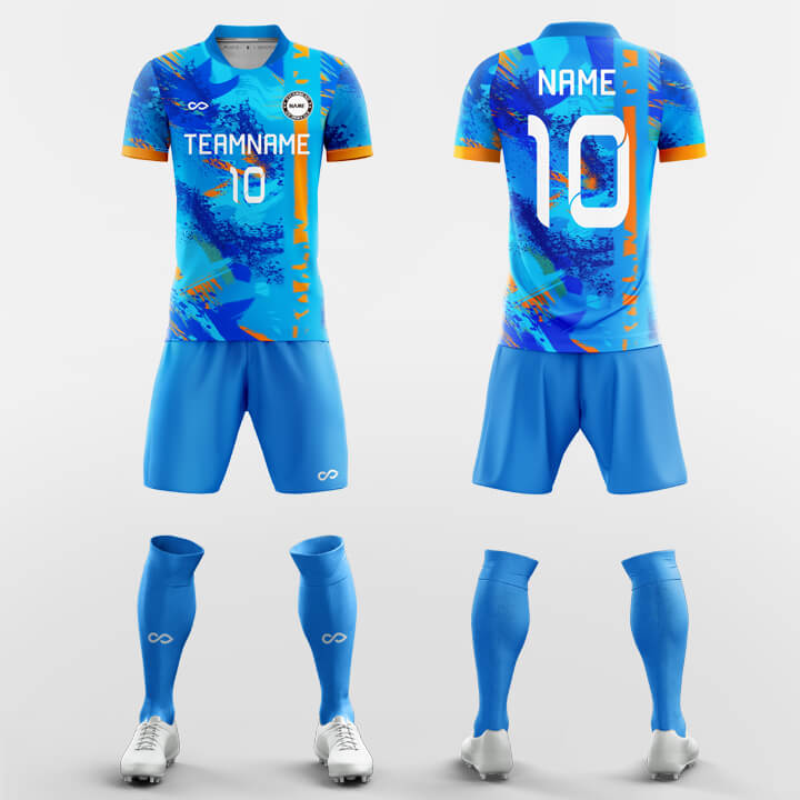 Custom Dynamic Storm Soccer Jerseys Set Sublimated Design Kit