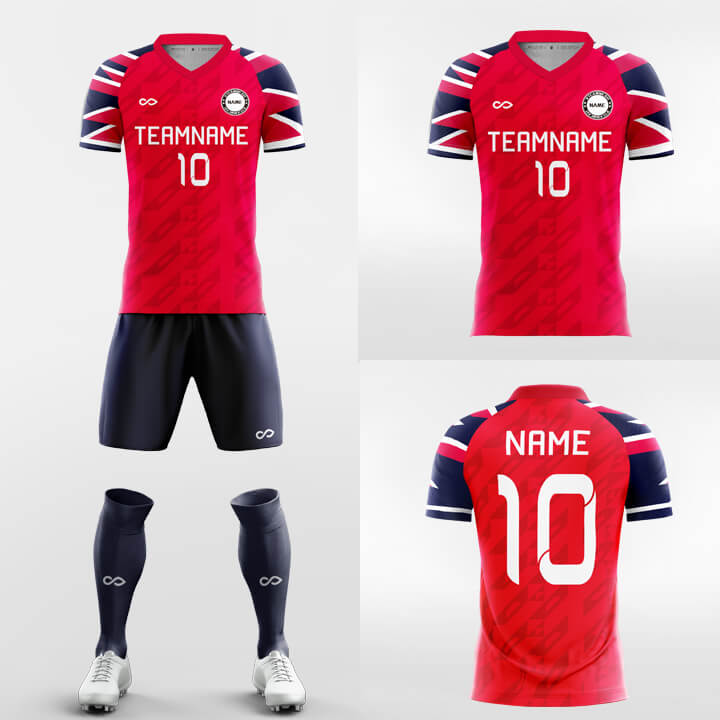 Custom Eagle Wings Soccer Jerseys Set Sublimated Design Kit