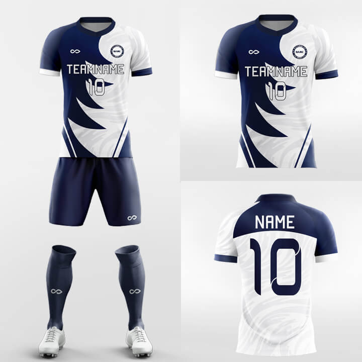 Custom Feather Soccer Jerseys Set Sublimated Design Kit – Xballa