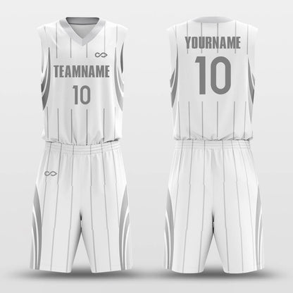 Fit- Custom Sublimated Basketball Jersey Set Pinstripe