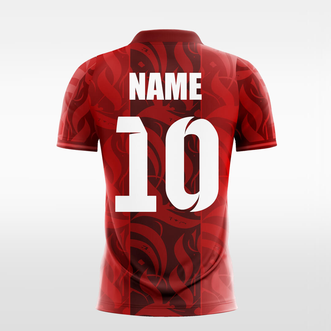 Custom Flame Handball Jersey Design Sublimated