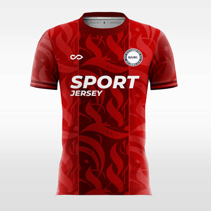 Custom Flame Handball Jersey Design Sublimated