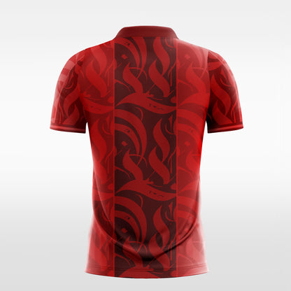 Custom Flame Handball Jersey Design Sublimated