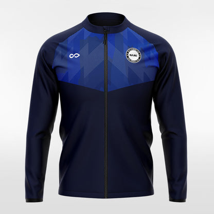 Custom Geometric Pattern Men's Sublimated Full-Zip Jacket