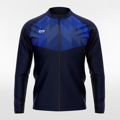 Custom Geometric Pattern Men's Sublimated Full-Zip Jacket