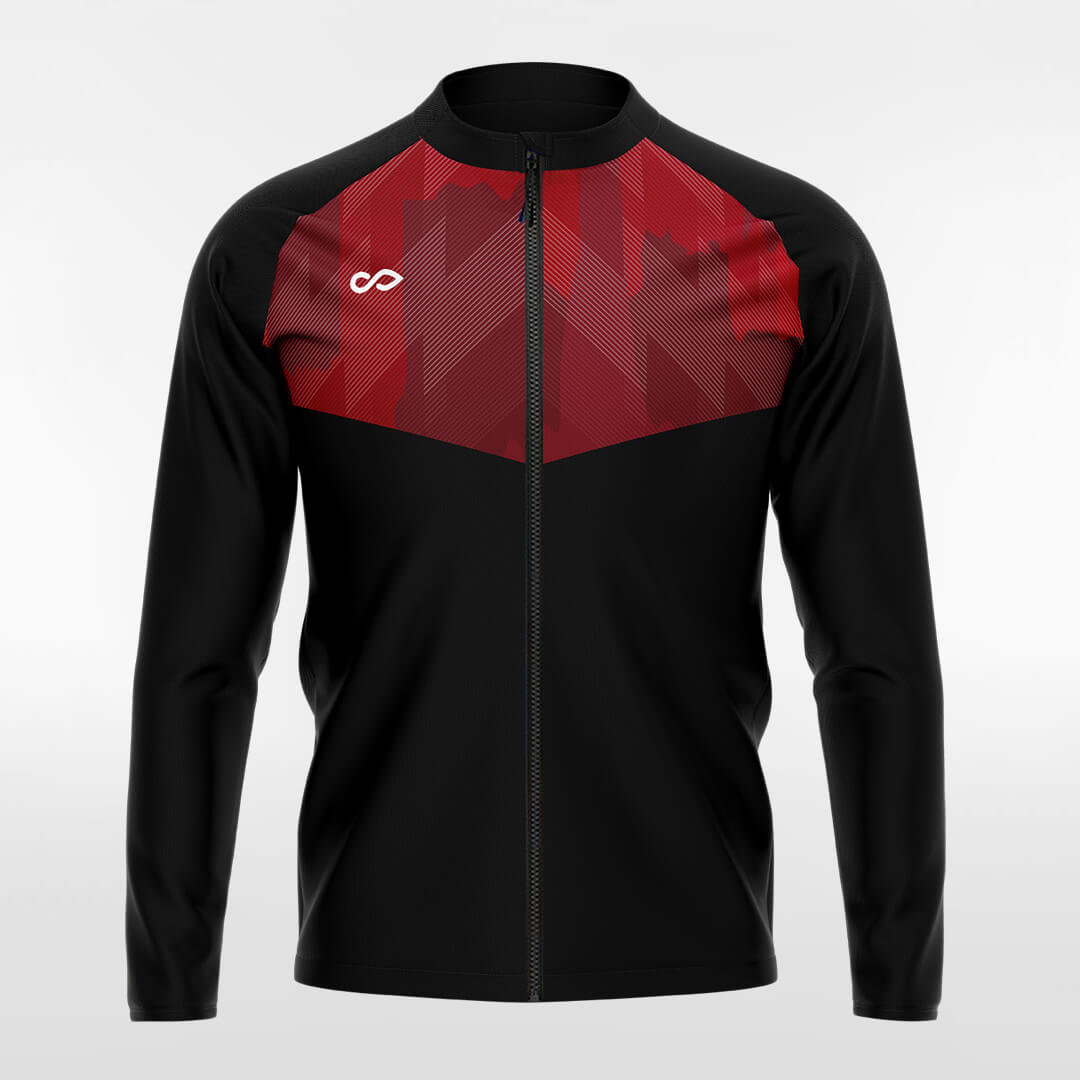 Custom Geometric Pattern Men's Sublimated Full-Zip Jacket