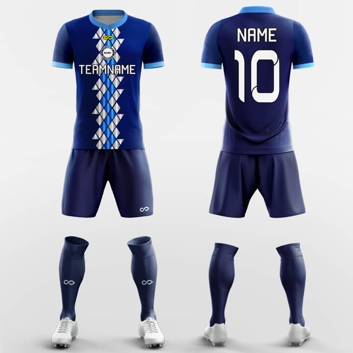 Custom Geometric Storm Uniform Soccer Sets Jersey Kit