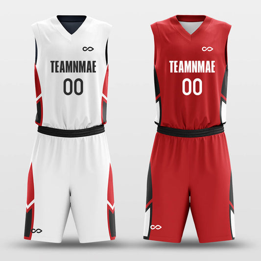 Geometric Operations- Custom Reversible Basketball Jersey Set Sublimated
