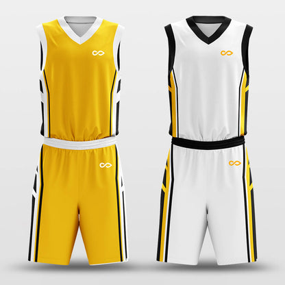 Golden Shield- Custom Reversible Basketball Jersey Set Sublimated