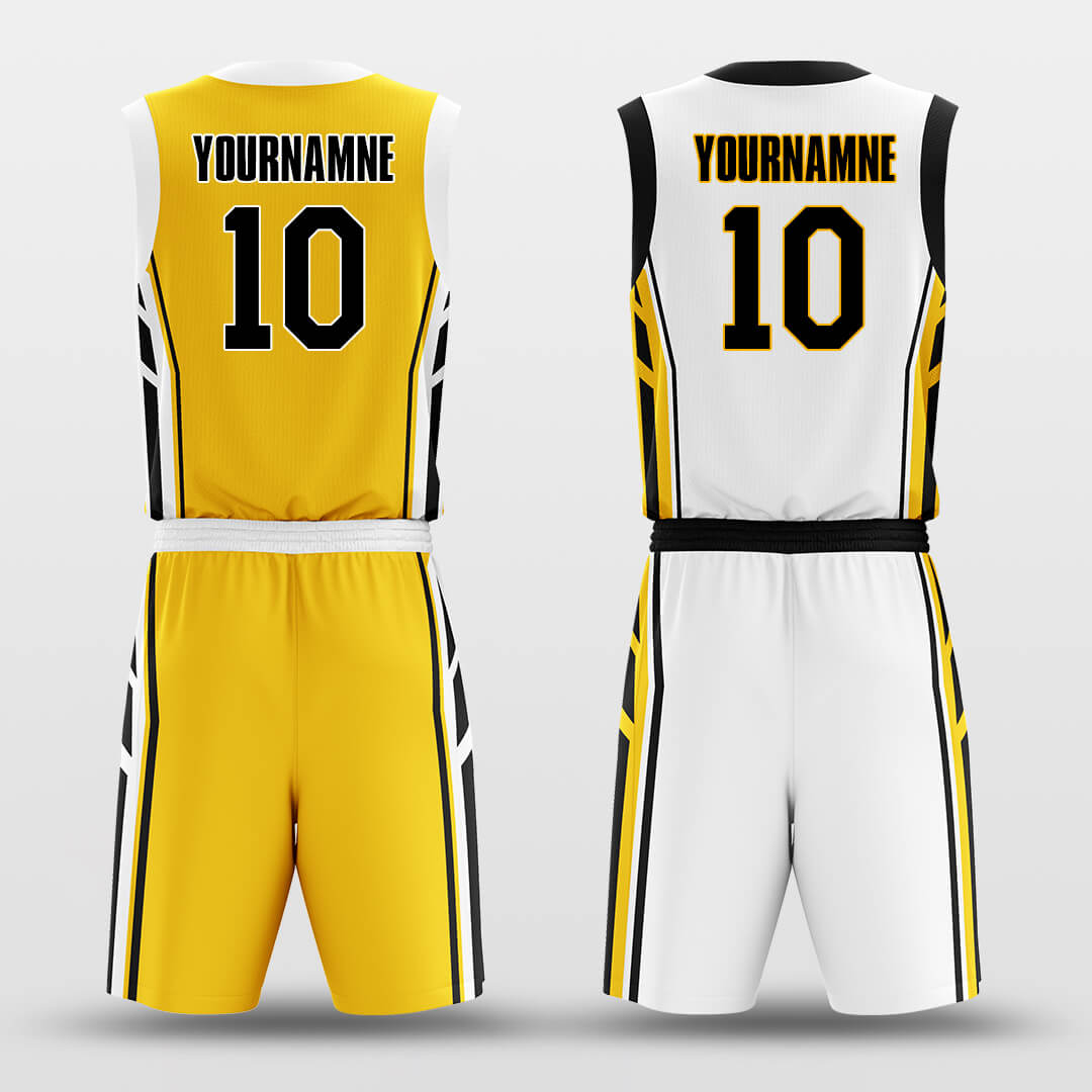 Golden Shield- Custom Reversible Basketball Jersey Set Sublimated