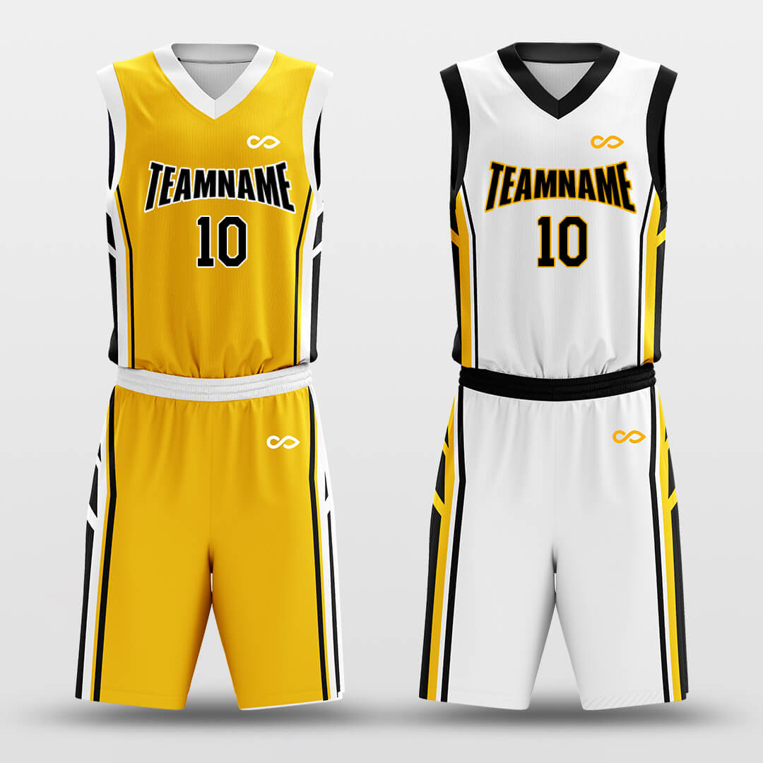 Golden Shield- Custom Reversible Basketball Jersey Set Sublimated