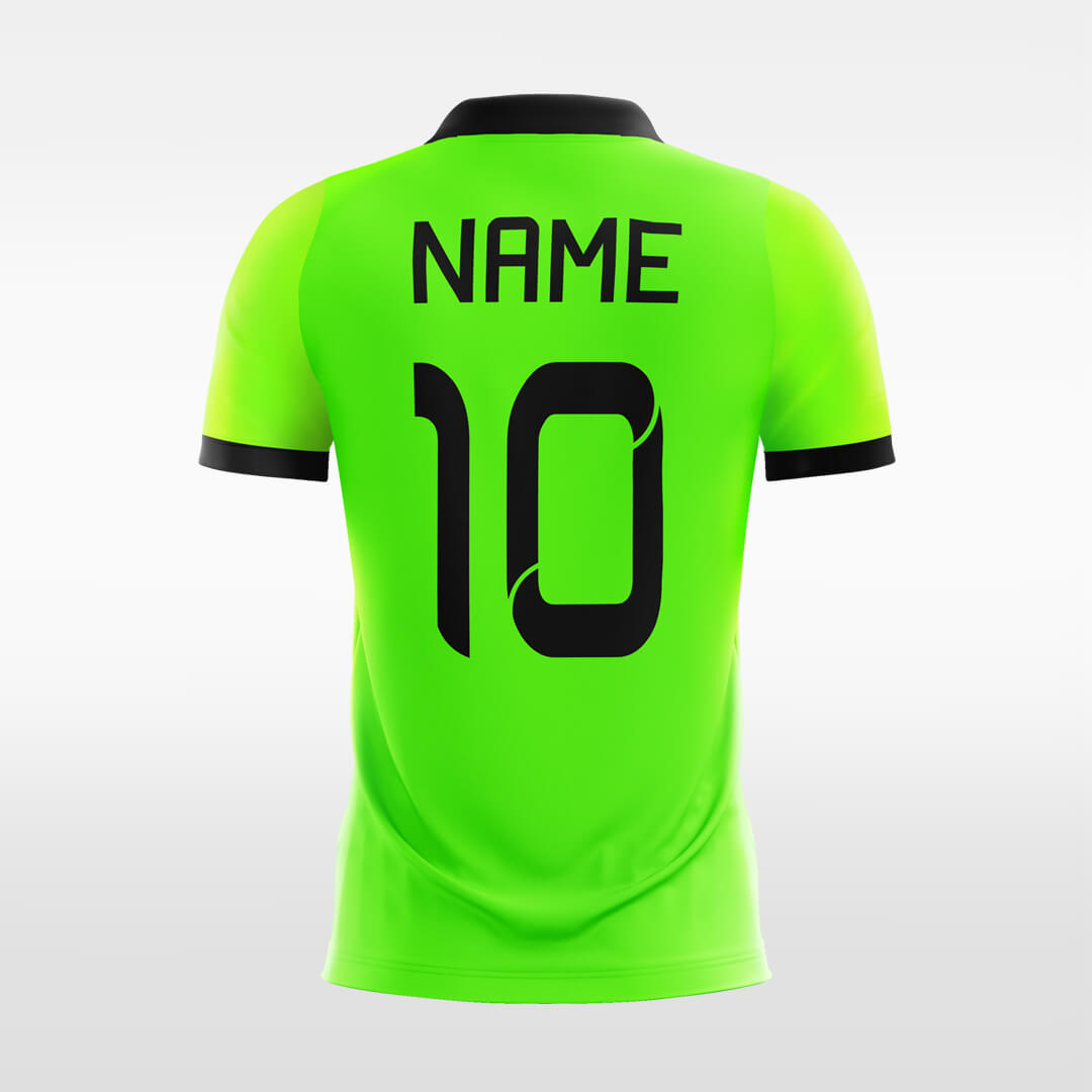 Green Gradient-Custom Soccer Jerseys Fluorescent