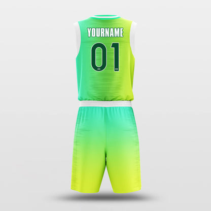 Green Light- Custom Sublimated Basketball Jersey Set Fade Fashion