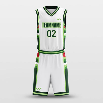 Green Mood - Custom Sublimated Basketball Jersey Set